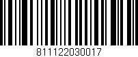 Código de barras (EAN, GTIN, SKU, ISBN): '811122030017'