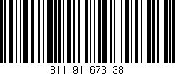 Código de barras (EAN, GTIN, SKU, ISBN): '8111911673138'