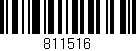 Código de barras (EAN, GTIN, SKU, ISBN): '811516'