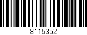 Código de barras (EAN, GTIN, SKU, ISBN): '8115352'