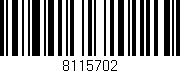 Código de barras (EAN, GTIN, SKU, ISBN): '8115702'