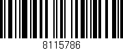 Código de barras (EAN, GTIN, SKU, ISBN): '8115786'