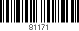 Código de barras (EAN, GTIN, SKU, ISBN): '81171'