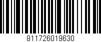 Código de barras (EAN, GTIN, SKU, ISBN): '811726019630'
