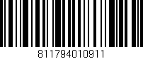 Código de barras (EAN, GTIN, SKU, ISBN): '811794010911'