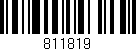 Código de barras (EAN, GTIN, SKU, ISBN): '811819'
