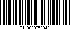 Código de barras (EAN, GTIN, SKU, ISBN): '8118883050943'