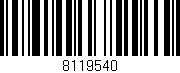 Código de barras (EAN, GTIN, SKU, ISBN): '8119540'