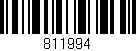 Código de barras (EAN, GTIN, SKU, ISBN): '811994'