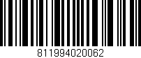 Código de barras (EAN, GTIN, SKU, ISBN): '811994020062'