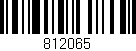 Código de barras (EAN, GTIN, SKU, ISBN): '812065'