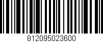 Código de barras (EAN, GTIN, SKU, ISBN): '812095023600'