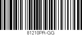Código de barras (EAN, GTIN, SKU, ISBN): '81210PR-GG'