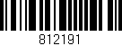 Código de barras (EAN, GTIN, SKU, ISBN): '812191'