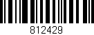 Código de barras (EAN, GTIN, SKU, ISBN): '812429'