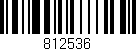 Código de barras (EAN, GTIN, SKU, ISBN): '812536'