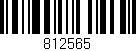 Código de barras (EAN, GTIN, SKU, ISBN): '812565'