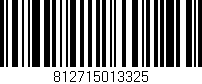 Código de barras (EAN, GTIN, SKU, ISBN): '812715013325'