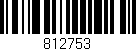 Código de barras (EAN, GTIN, SKU, ISBN): '812753'