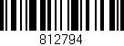Código de barras (EAN, GTIN, SKU, ISBN): '812794'