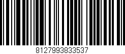 Código de barras (EAN, GTIN, SKU, ISBN): '8127993833537'