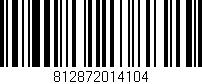 Código de barras (EAN, GTIN, SKU, ISBN): '812872014104'