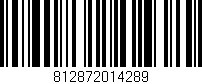 Código de barras (EAN, GTIN, SKU, ISBN): '812872014289'