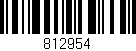 Código de barras (EAN, GTIN, SKU, ISBN): '812954'