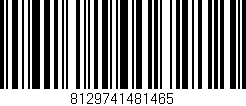 Código de barras (EAN, GTIN, SKU, ISBN): '8129741481465'