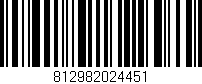 Código de barras (EAN, GTIN, SKU, ISBN): '812982024451'