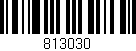 Código de barras (EAN, GTIN, SKU, ISBN): '813030'