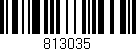 Código de barras (EAN, GTIN, SKU, ISBN): '813035'