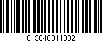 Código de barras (EAN, GTIN, SKU, ISBN): '813048011002'