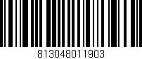 Código de barras (EAN, GTIN, SKU, ISBN): '813048011903'