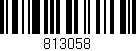 Código de barras (EAN, GTIN, SKU, ISBN): '813058'