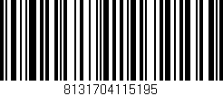 Código de barras (EAN, GTIN, SKU, ISBN): '8131704115195'