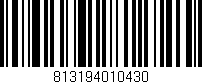 Código de barras (EAN, GTIN, SKU, ISBN): '813194010430'