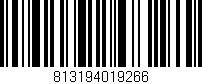 Código de barras (EAN, GTIN, SKU, ISBN): '813194019266'