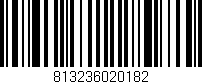 Código de barras (EAN, GTIN, SKU, ISBN): '813236020182'