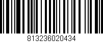 Código de barras (EAN, GTIN, SKU, ISBN): '813236020434'