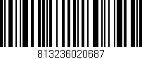 Código de barras (EAN, GTIN, SKU, ISBN): '813236020687'