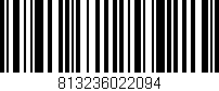 Código de barras (EAN, GTIN, SKU, ISBN): '813236022094'
