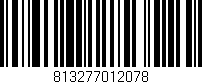 Código de barras (EAN, GTIN, SKU, ISBN): '813277012078'