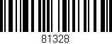 Código de barras (EAN, GTIN, SKU, ISBN): '81328'