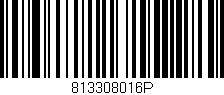 Código de barras (EAN, GTIN, SKU, ISBN): '813308016P'