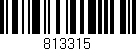 Código de barras (EAN, GTIN, SKU, ISBN): '813315'
