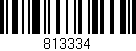 Código de barras (EAN, GTIN, SKU, ISBN): '813334'