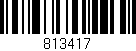Código de barras (EAN, GTIN, SKU, ISBN): '813417'