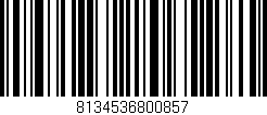 Código de barras (EAN, GTIN, SKU, ISBN): '8134536800857'