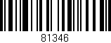 Código de barras (EAN, GTIN, SKU, ISBN): '81346'
